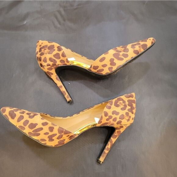 BRAND NEW MOSSIMO ANIMAL PRINT D'ORSAY POINTED TOE SLIP-ON HIGH HEEL PUMP - Picture 11 of 13